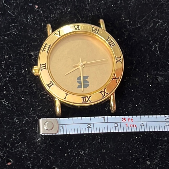Gold Oval Dress Watch with Minimalist Design